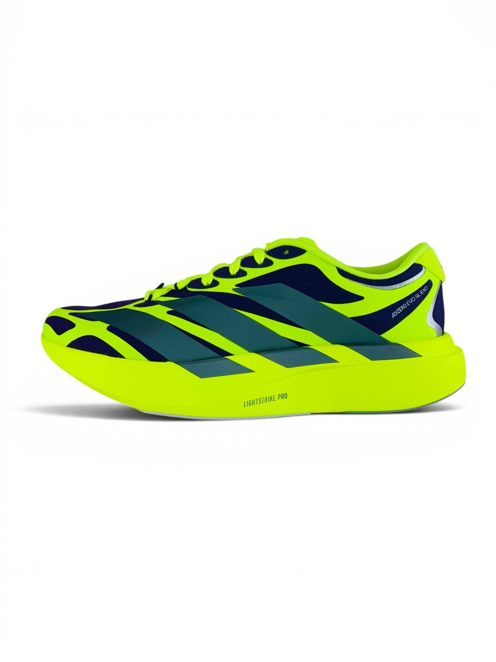 adidas Adizero EVO SL EXO Aurora Plum Solar Yellow Men's Running Shoes KI4772